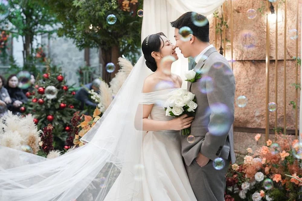 강서 보타닉파크에서 촬영한 마리안웨딩 본식스냅 사진 1